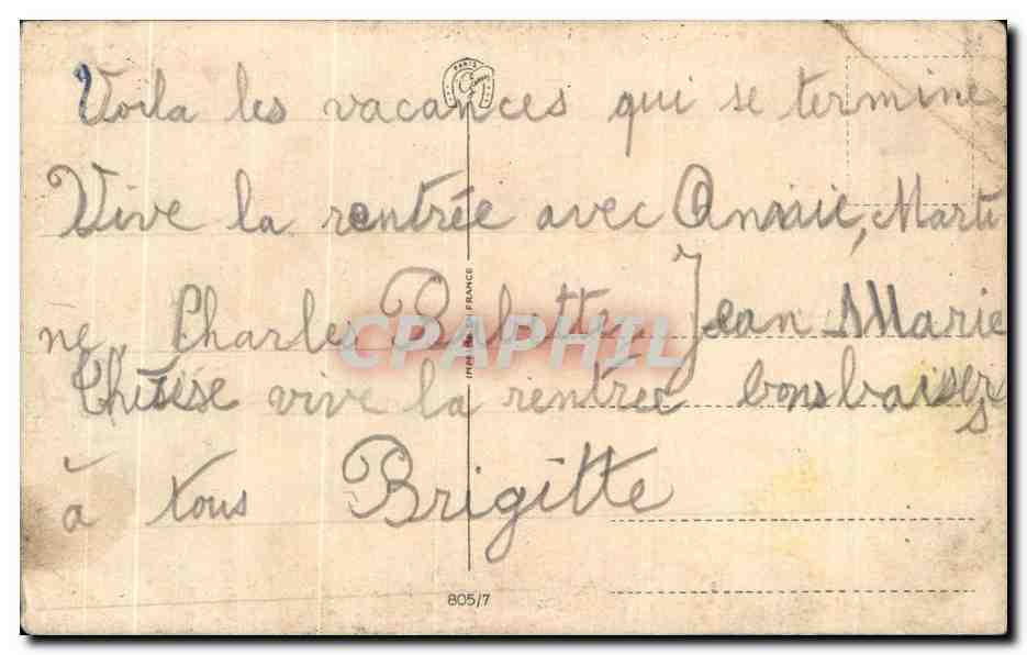 CPA La Vie est Belle Enfants Chat — Rückseite