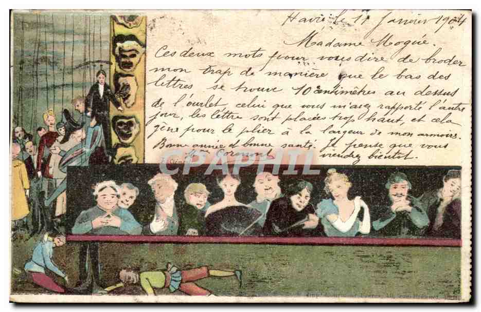 Spectacle de marionnettes — Havre — Carnet de l'Exposition de 1900