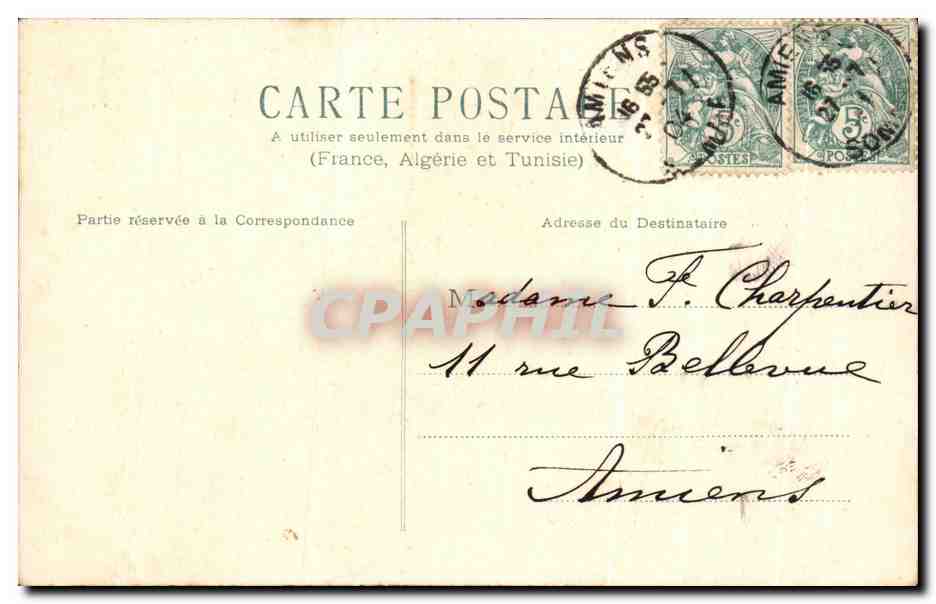 Chasse aux canards — caricature — éditeur inconnu, n° de série non visible — Verso