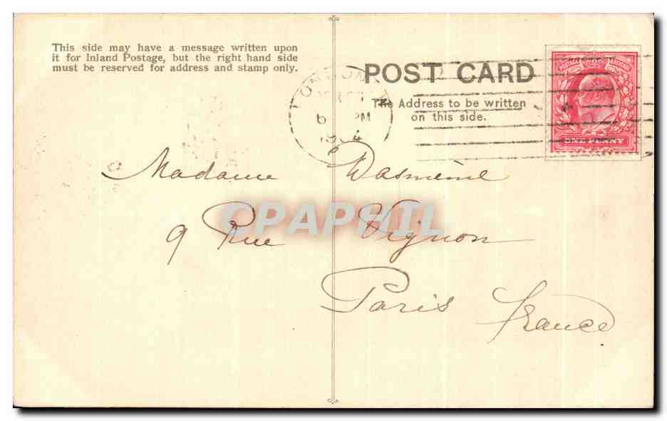 Déclaration légère dédicacée — C.W. Faulkner & Co. London EC — Série 49 — Reverso