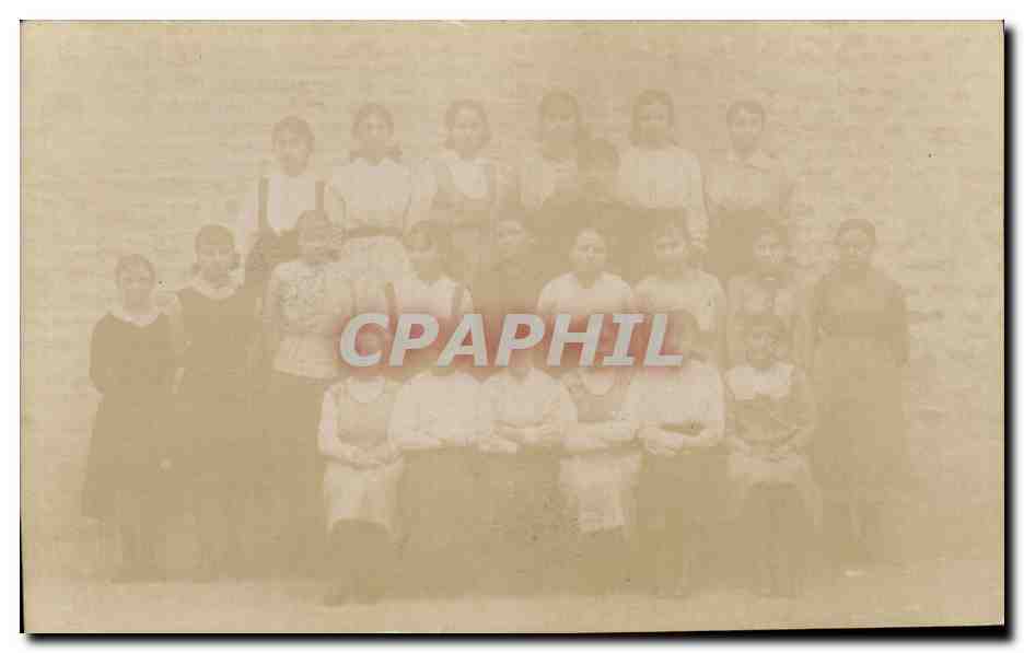 CARTE PHOTO Enfants Folklore