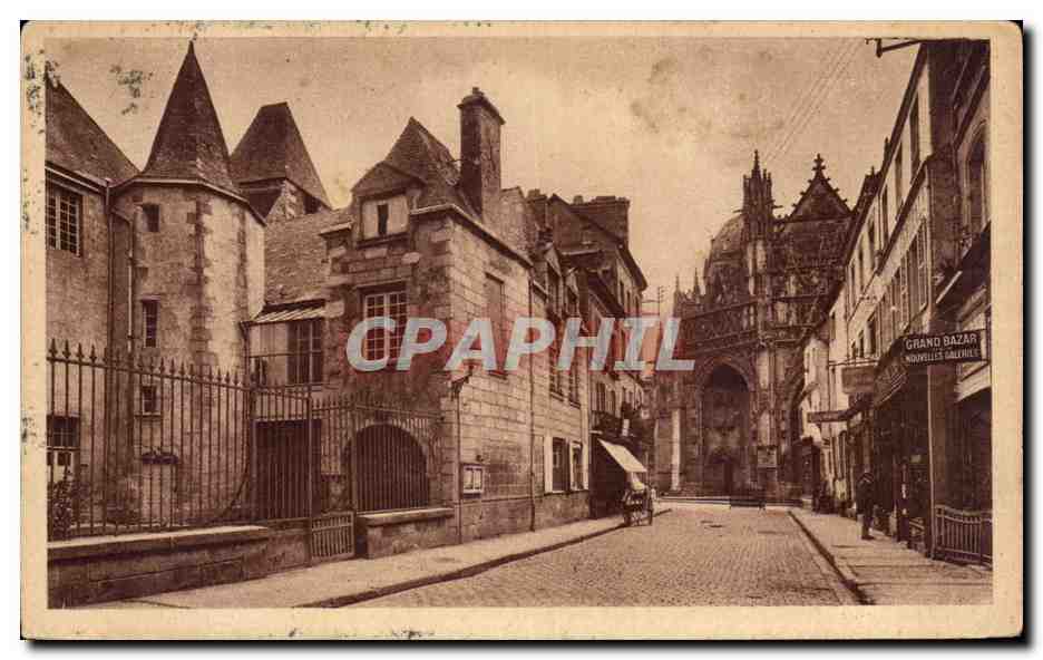 CPA Alencon Rue Du Bercail Le Tribunal De Commerce Grand Bazar