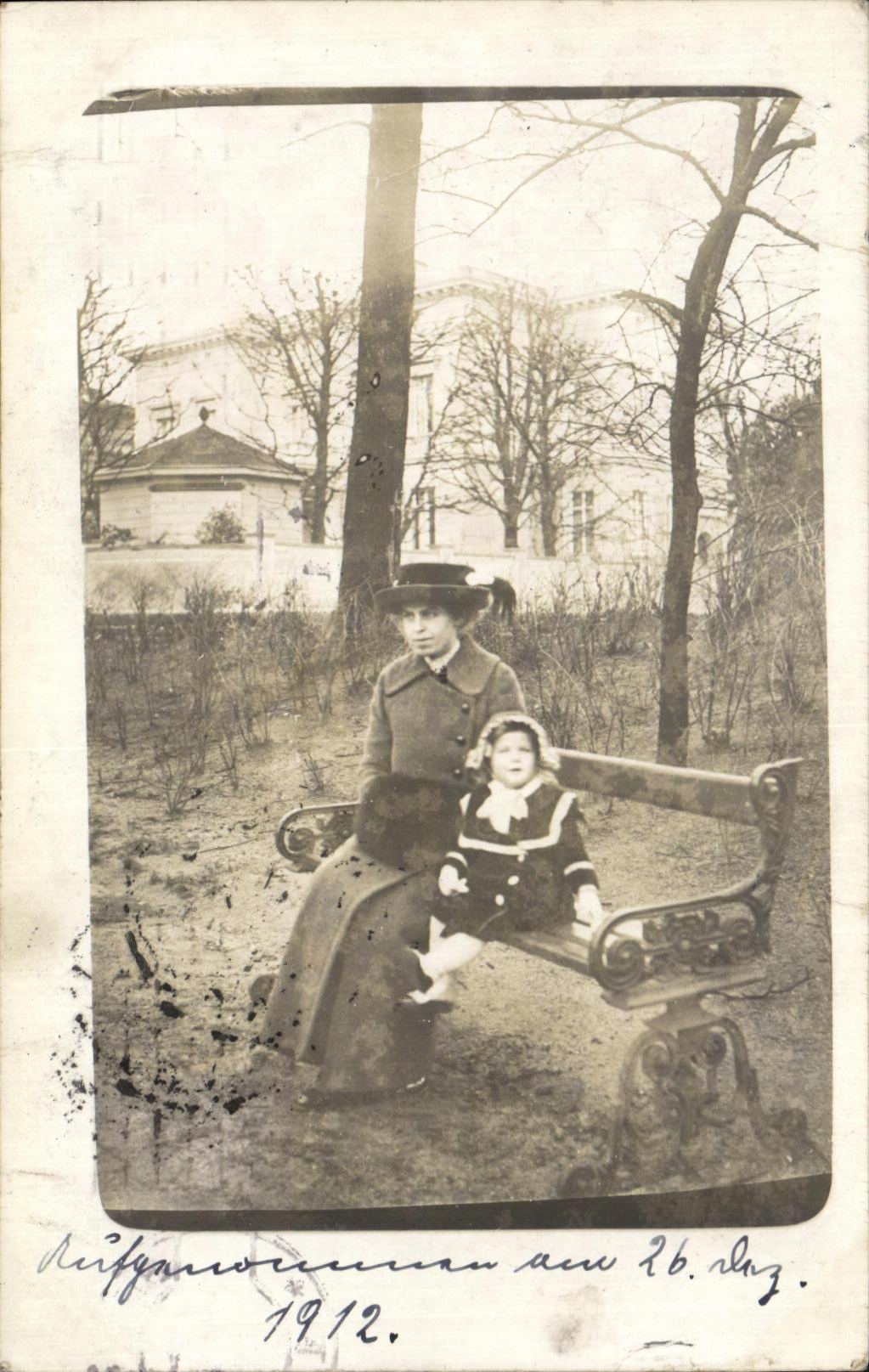 CARTE PHOTO Femme et enfant Bremen 