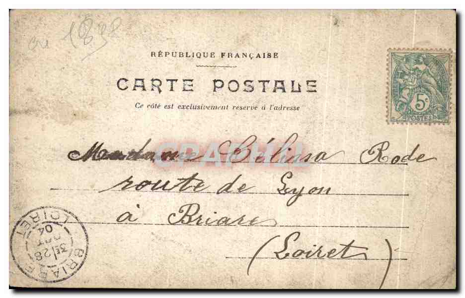 CARTE PHOTO Homme Celina Rode Route de Lyon Briare VElo Cycle Bike Cycling  — Verso