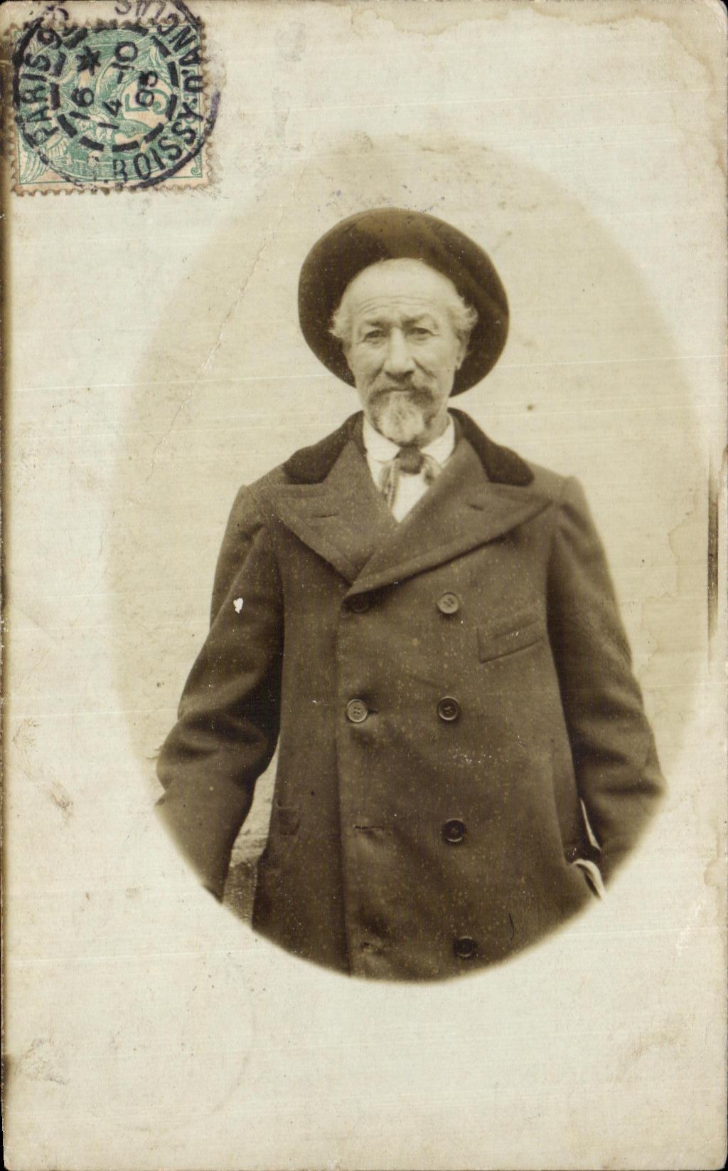 CARTE PHOTO Homme Boissy d Anglais 