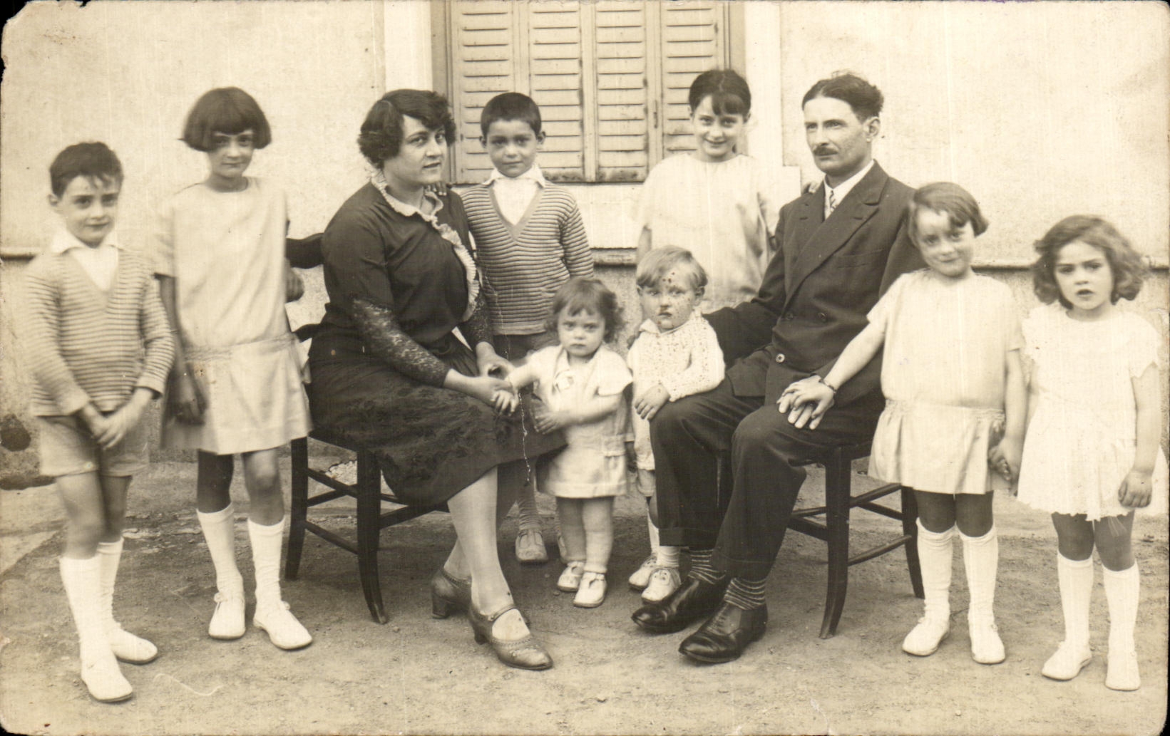 CARTE PHOTO Famille Enfants