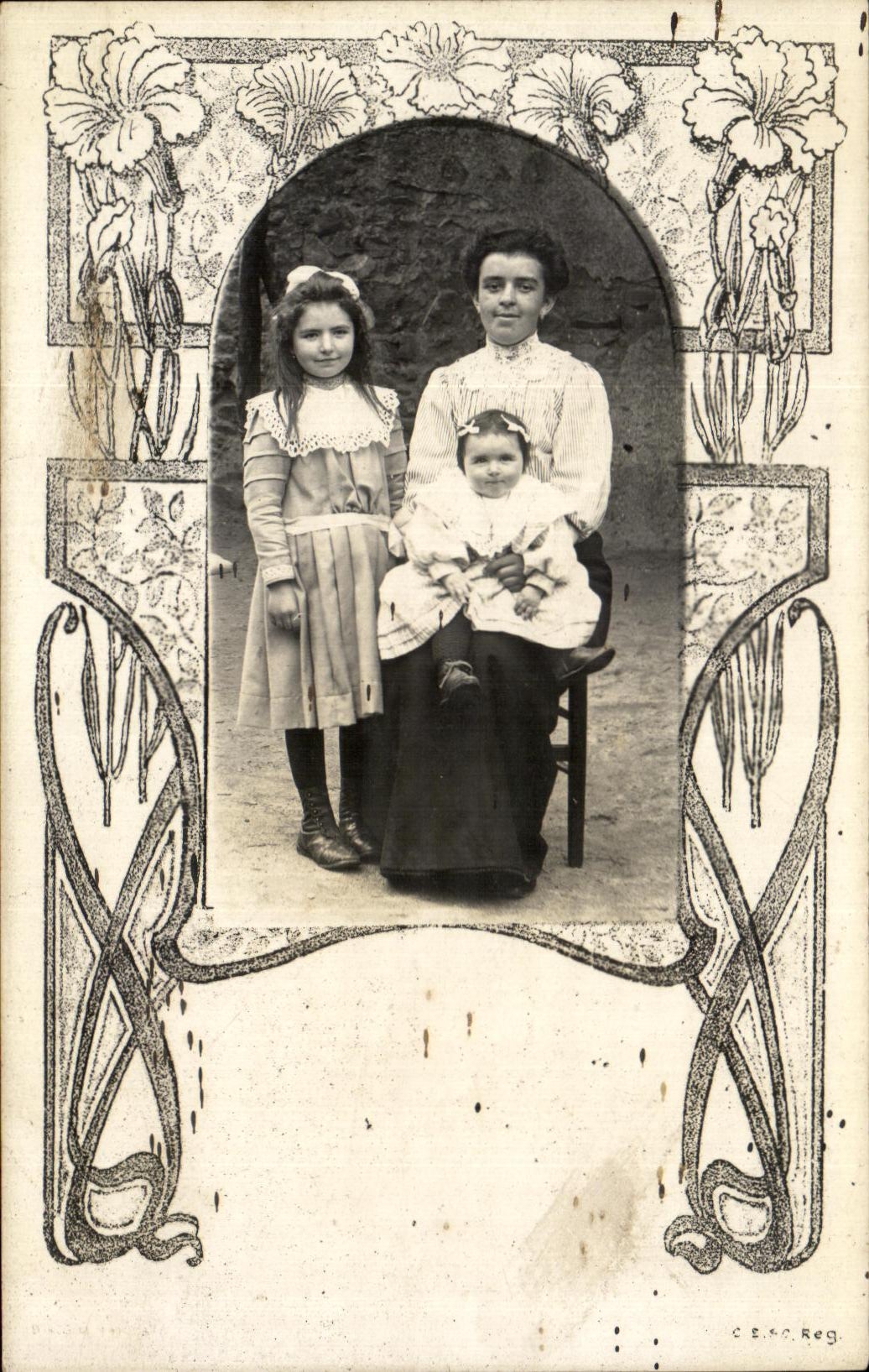 CARTE PHOTO Bebe Enfant 
