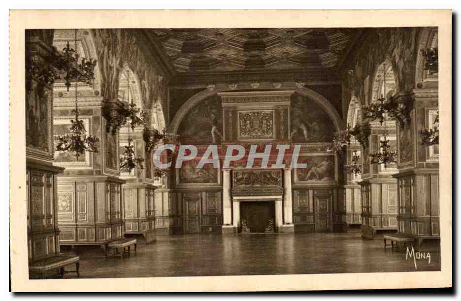 Ballsaal des Schlosses Fontainebleau — Galerie Henri II — Verlag Mong, Nr. 505