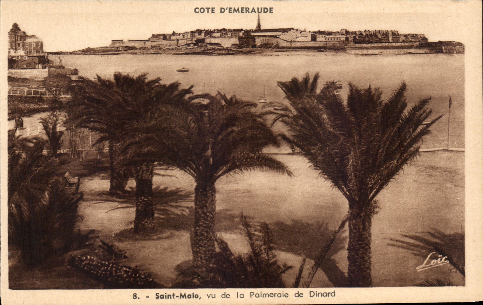 Saint-Malo, vu de la Palmeraie de Dinard — Côte d'Émeraude — Loic