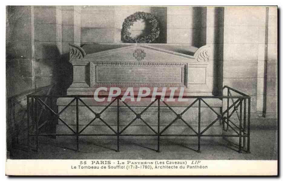 CPA Paris Le Pantheon LIP Le Tombeau de Soufflot Architecte du Pantheon
