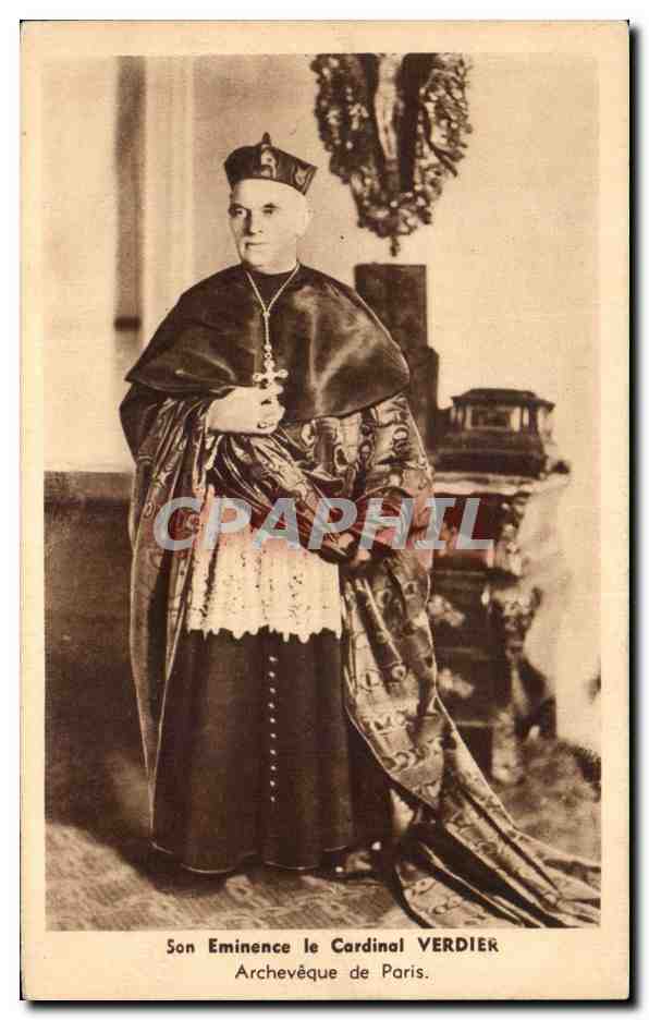 CPA Son Eminence le Cardinal Verdier Archeveque de Paris Religion