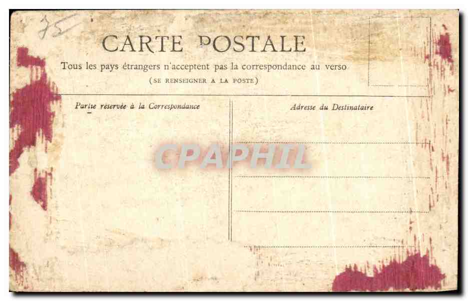 CPA Petit Journal Paris Monument de Gambetta — Rückseite