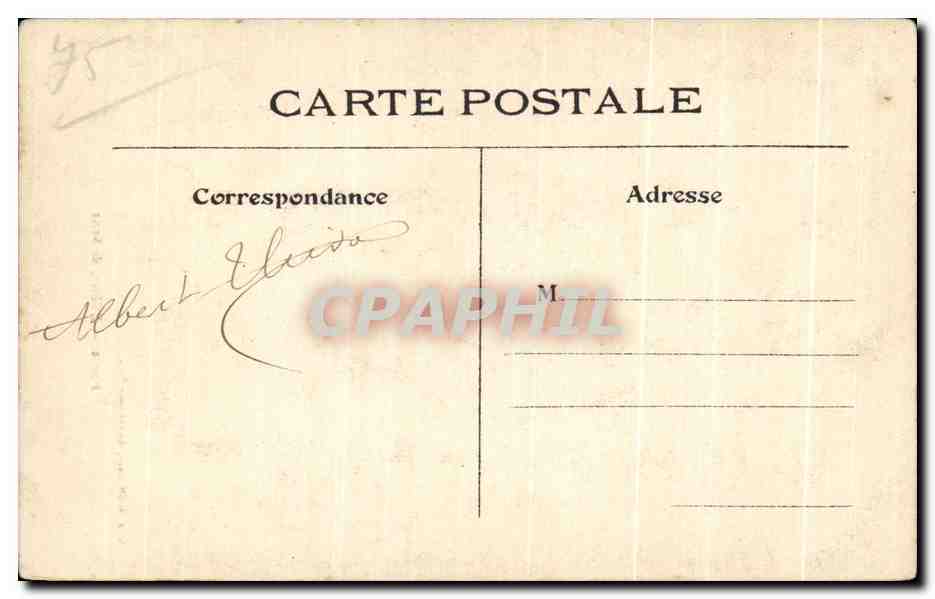 CPA Paris L Hotel de Sens — Rückseite
