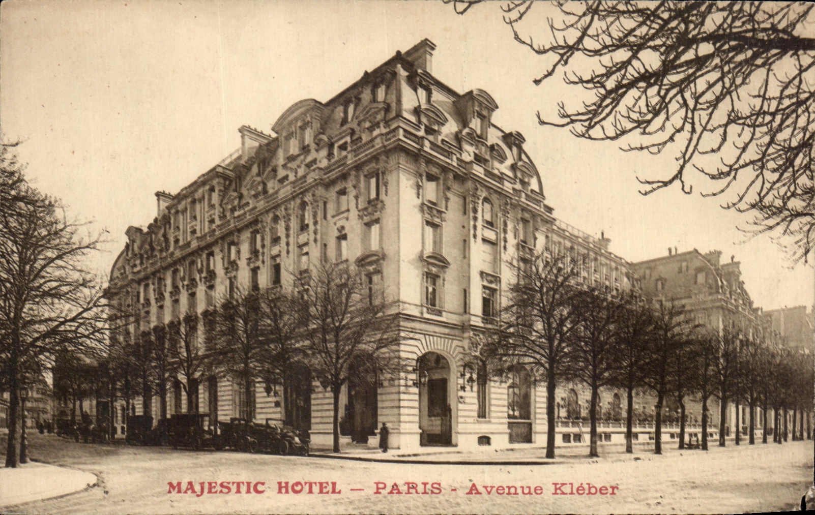 CPA Majestic Hotel Paris Avenue Kleber