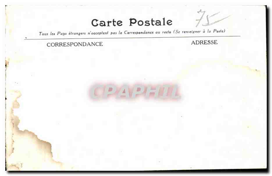 CPA L enfer Paris Montmartre — Rückseite