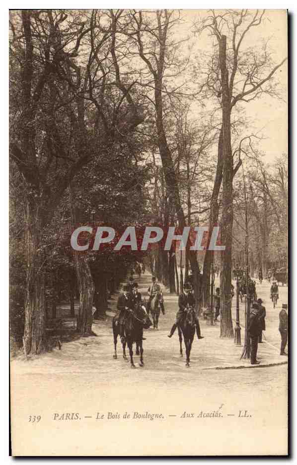 CPA Paris Le Bois de Boulogne Aux Acacias Cheval Horse