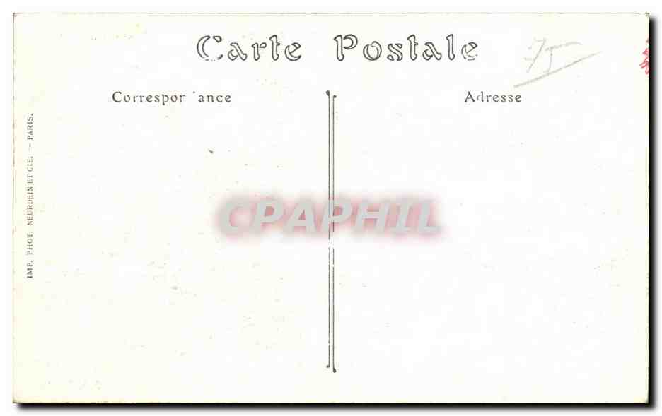 CPA Paris La Porte et le Boulevard Saint Denis — Verso