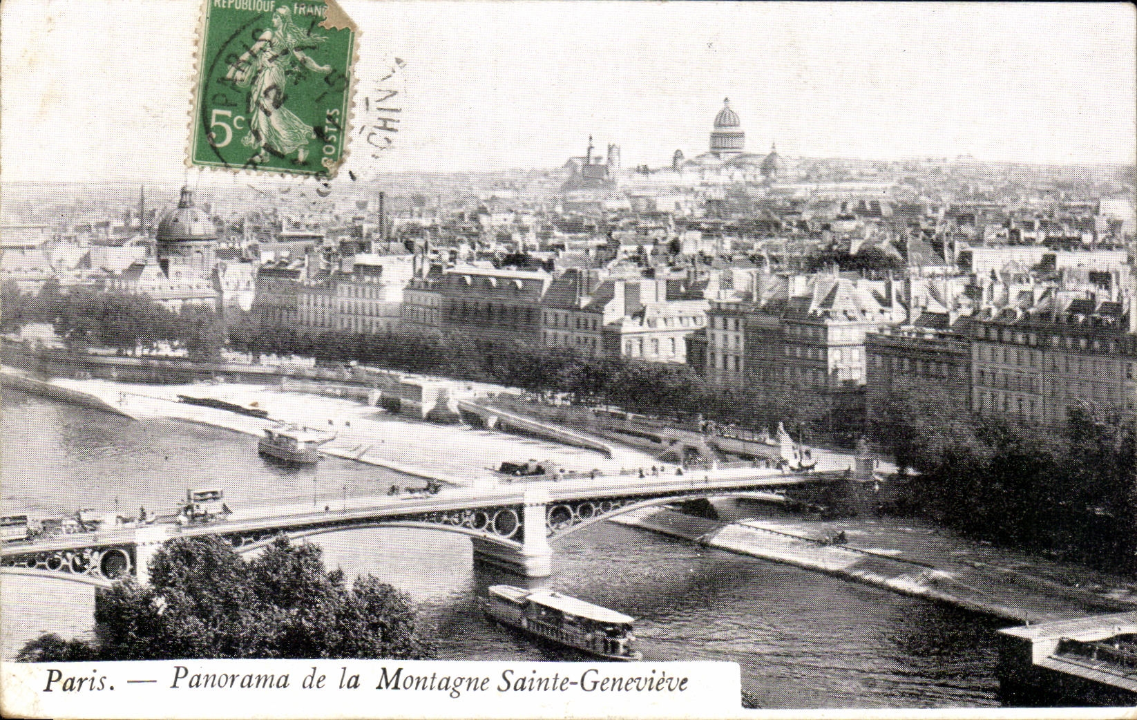 CPA Paris Panorama de la Montagne Sainte Genevieve