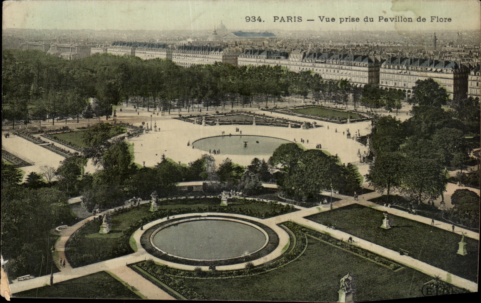 CPA Paris Vue prise du Pavillon de Flore Louvre