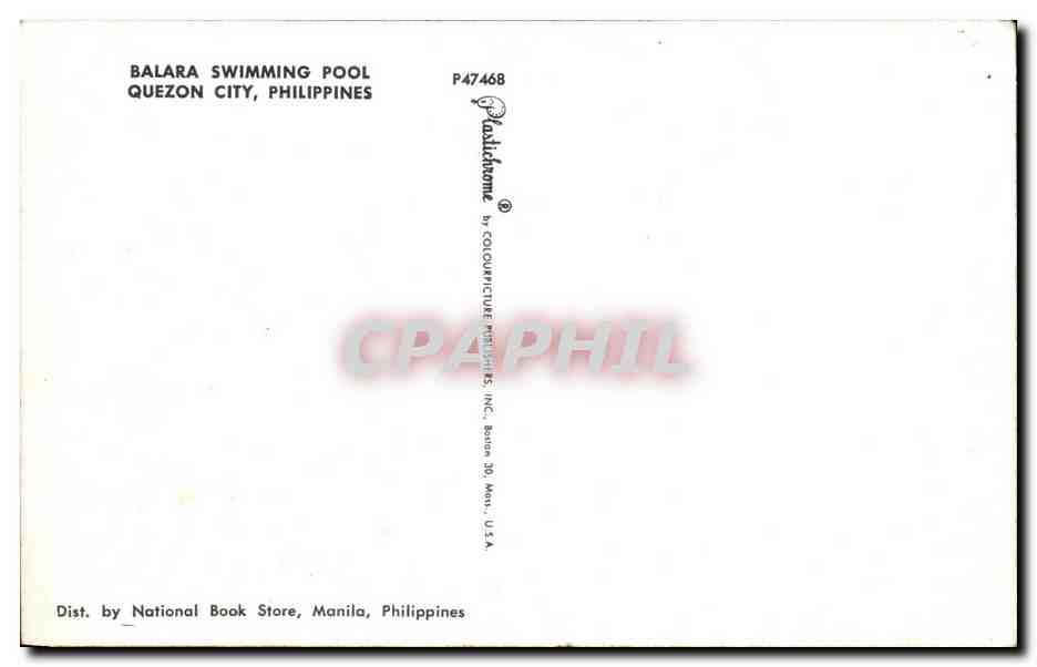 CPA Balara Swimming Pool Quezon City Philippines — Rückseite