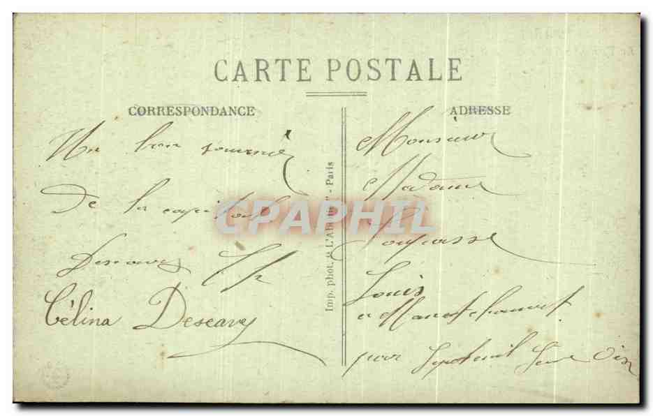 CPA Paris Le Trocadero et le Pont d Iena — Rückseite