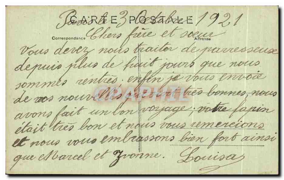 CPA Paris Mairie du 13 arr — Rückseite
