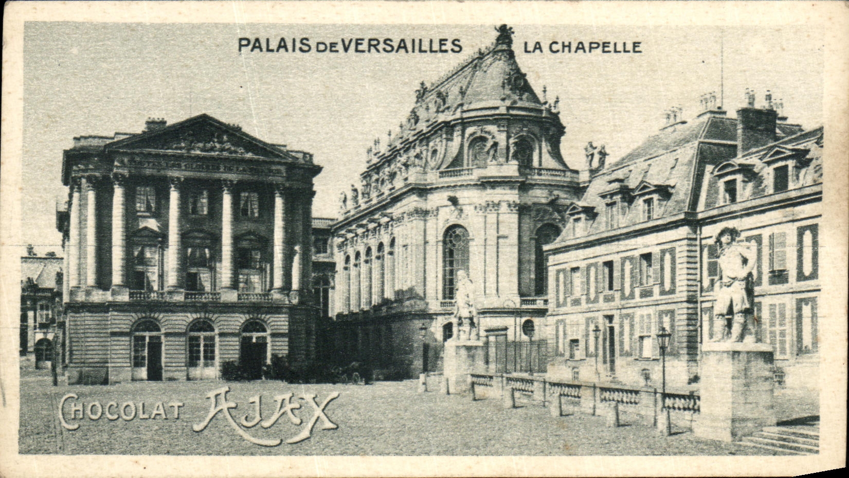 CPA Palais De Versailles La Chapelle publicite Chocolat Ajax