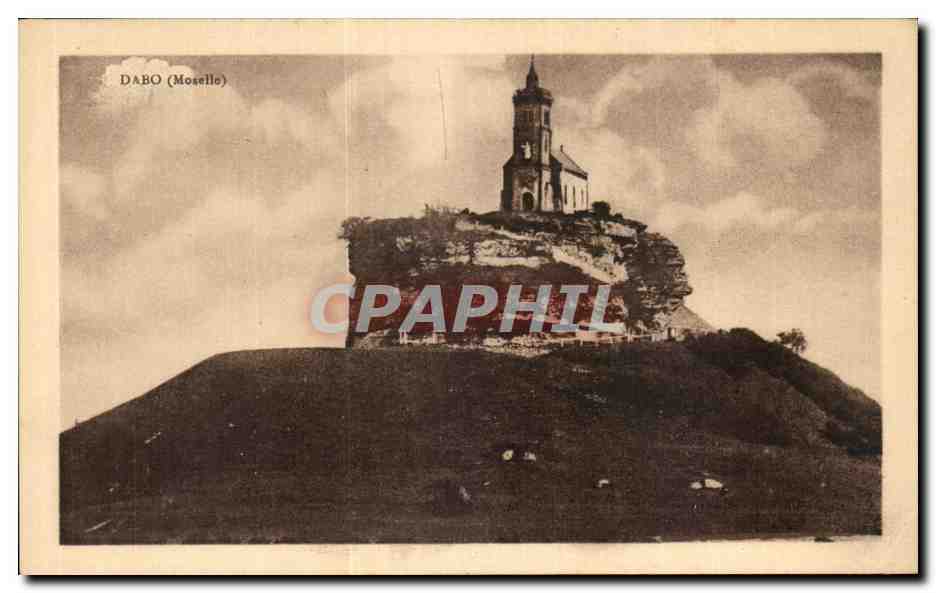 Dabo (Moselle) — église sur rocher — Hôtel-Christophe-Pension, éditeur Félix Lüb, Strasbourg