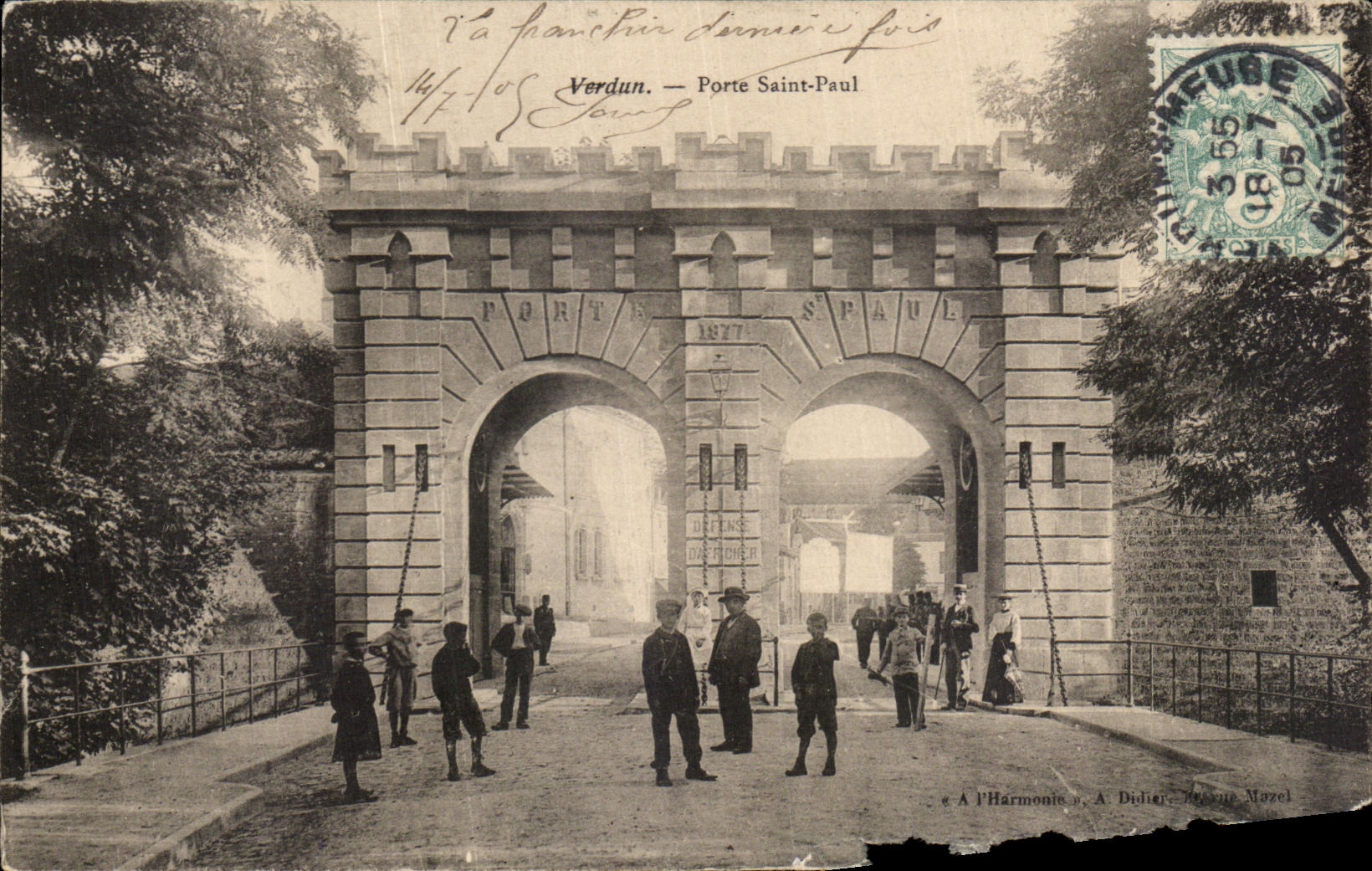CPA Verdun Porte Saint Paul Enfants
