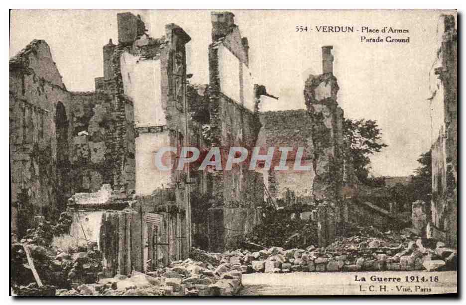 CPA Verdun Place d Armes Parade Ground Militaria
