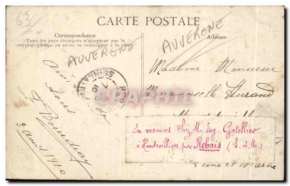 CPA L Auvergne Pittoresque folklore Costume — Reverso