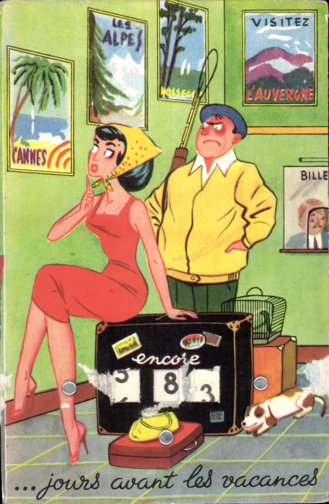CARTE SYSTEME Vieilles chansons Francaises CAnnes Humour