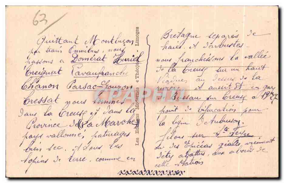 Le retour des champs — Au Pays Marchois — Éditeur : Limoges — Verso