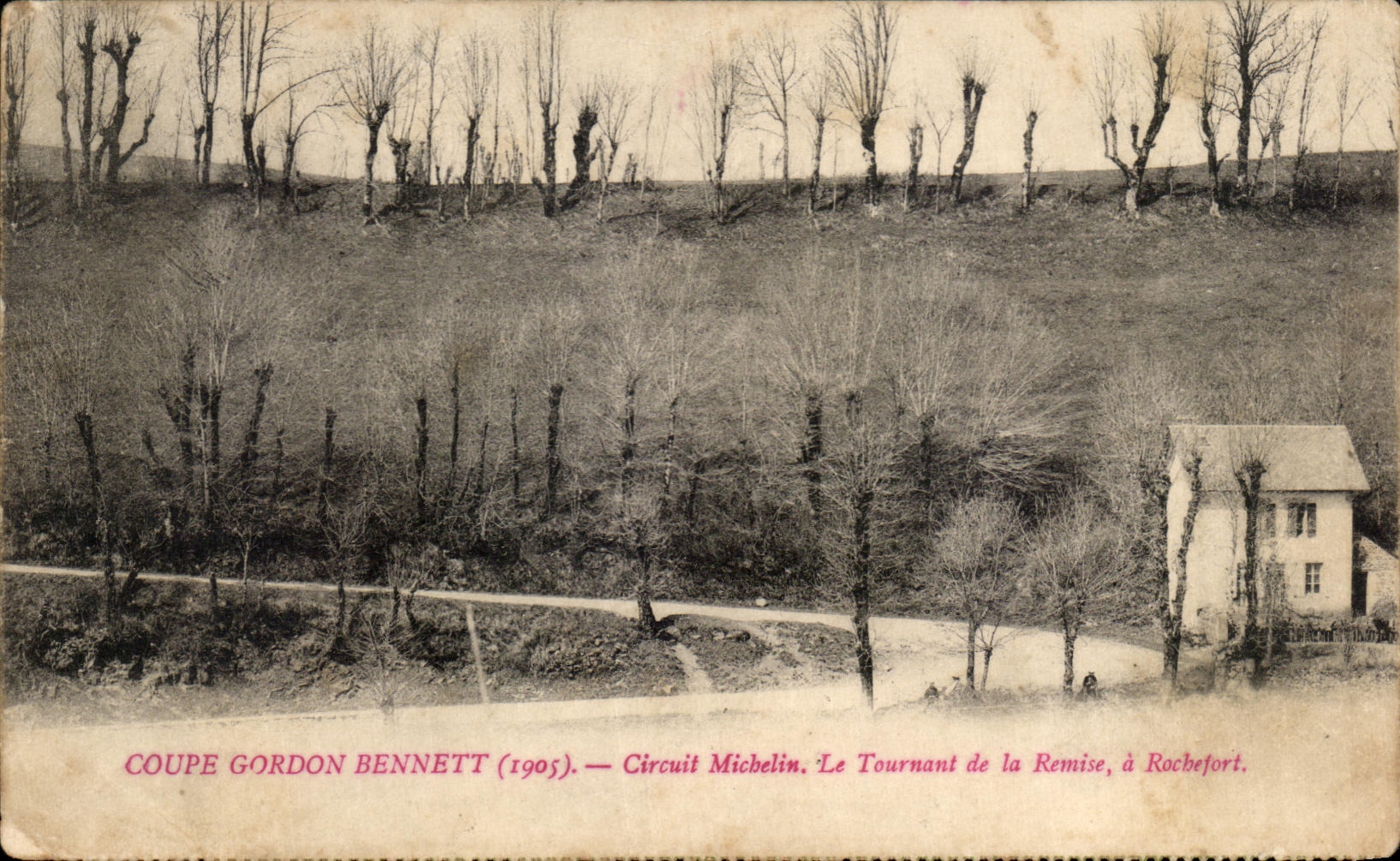Circuit Michelin. Le Tournant de la Remise, à Rochefort — Coupe Gordon Bennett (1905)