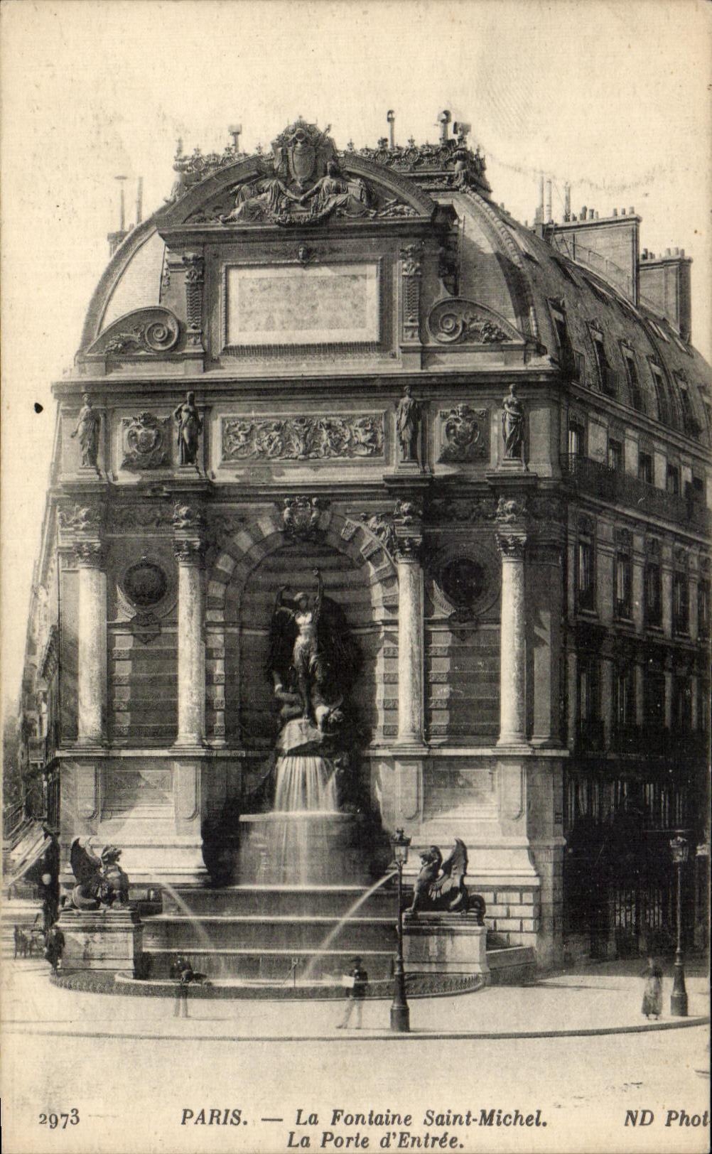 CPA Paris La Fontaine Saint Michel La Porte d Entree
