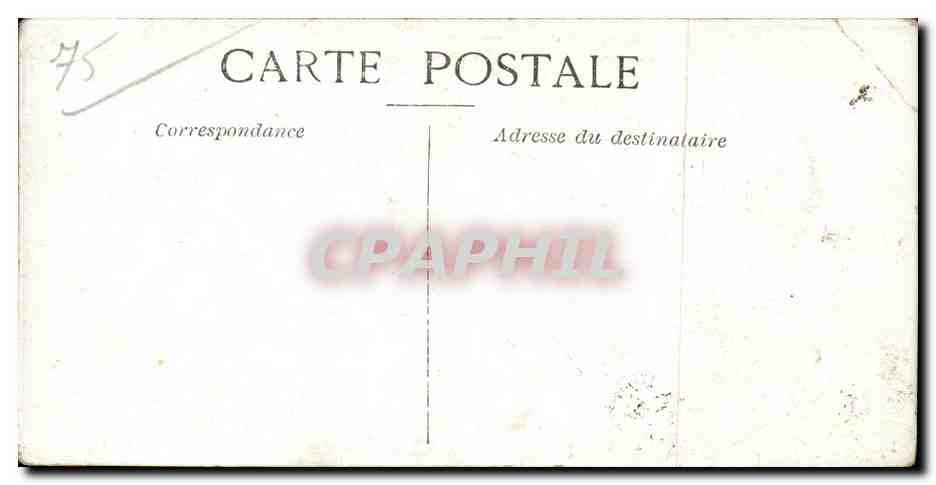 CPA Chocolat Masson Paris Inonde Rue des Grands Degres — Rückseite