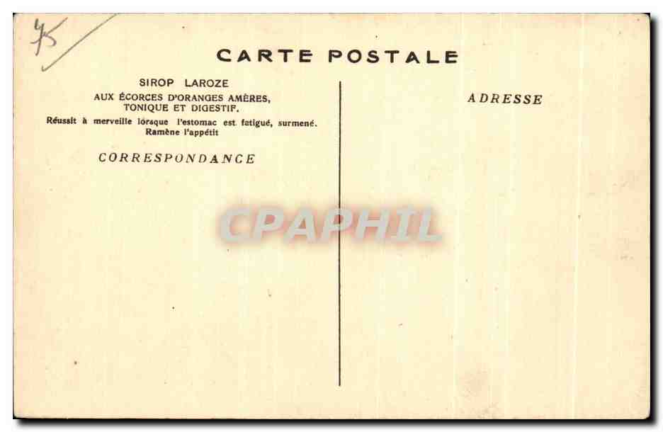 CPA Paris La Faculte De Medecine — Rückseite