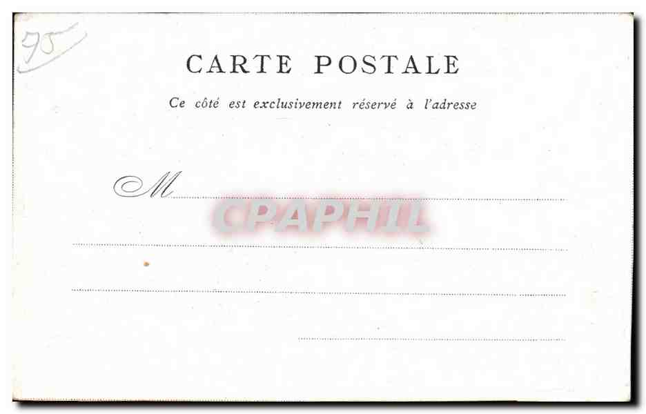CPA Notre Dame Edite par le Bon Marche Paris — Verso
