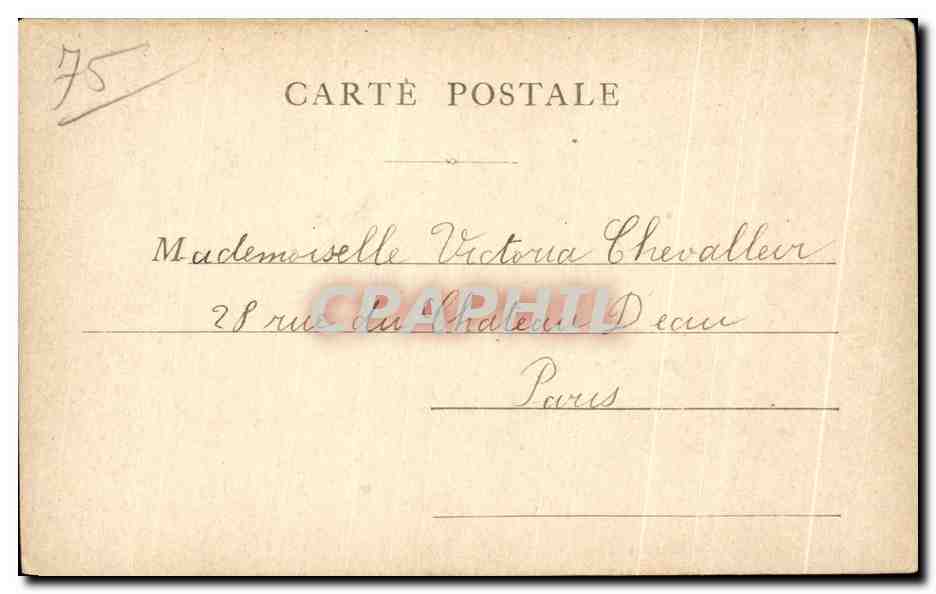 CPA Paris Musee Galliera — Rückseite