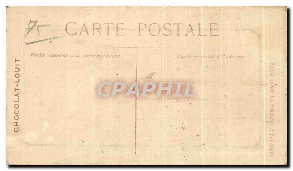 CPA Inondations de Paris 1910 Quai de la Rapee — Rückseite