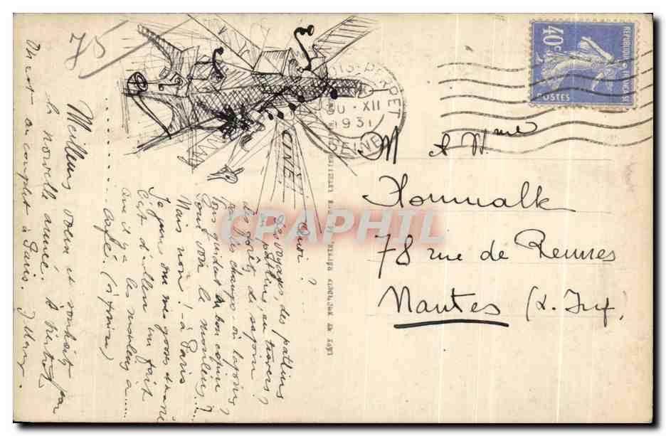 CPA 1971 Paris Le Moulin Rouge Galeries Lafayette Montmartre — Rückseite