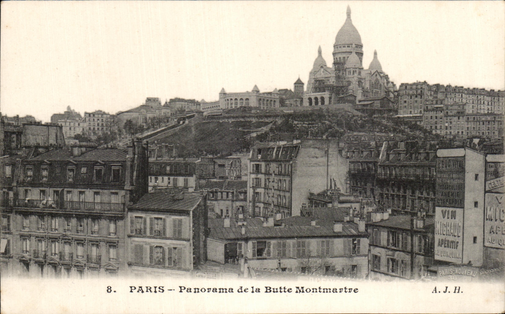 PARIS – Panorama der Butte Montmartre — A.J.H. n°8