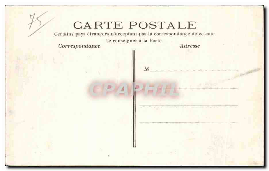 PARIS – Panorama der Butte Montmartre — A.J.H. n°8 — Rückseite