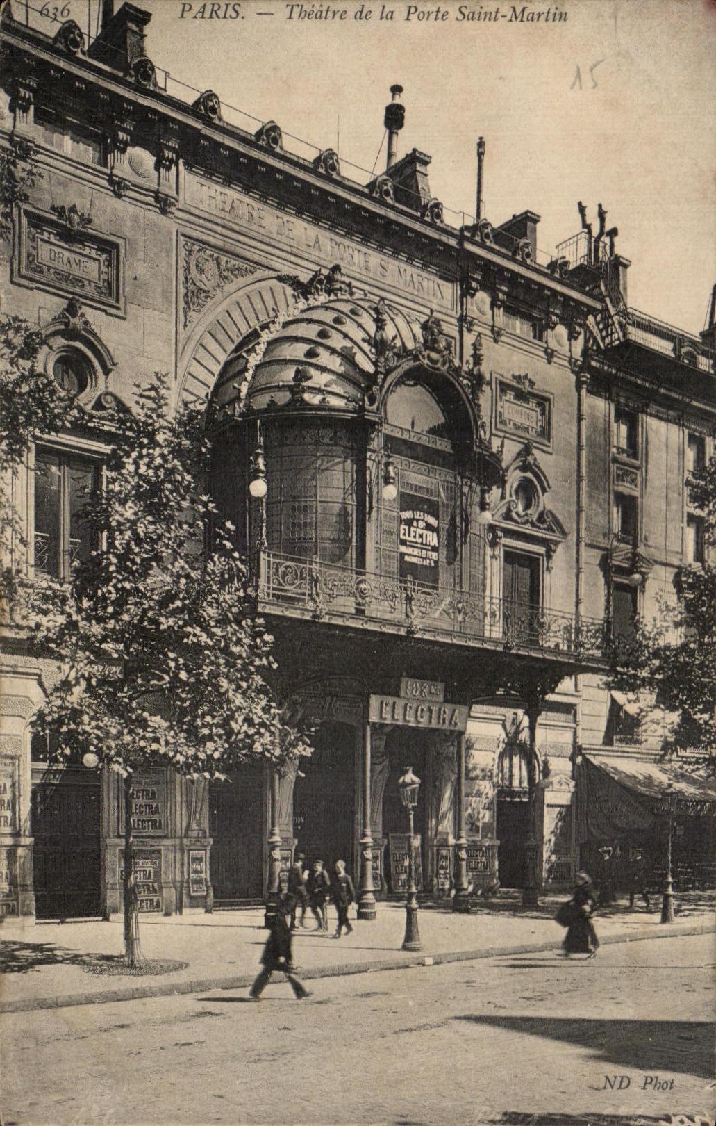 CPA Paris Theatre de la Porte Saint Martin