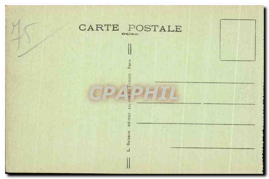 CPA Paris Place de I Opera — Rückseite