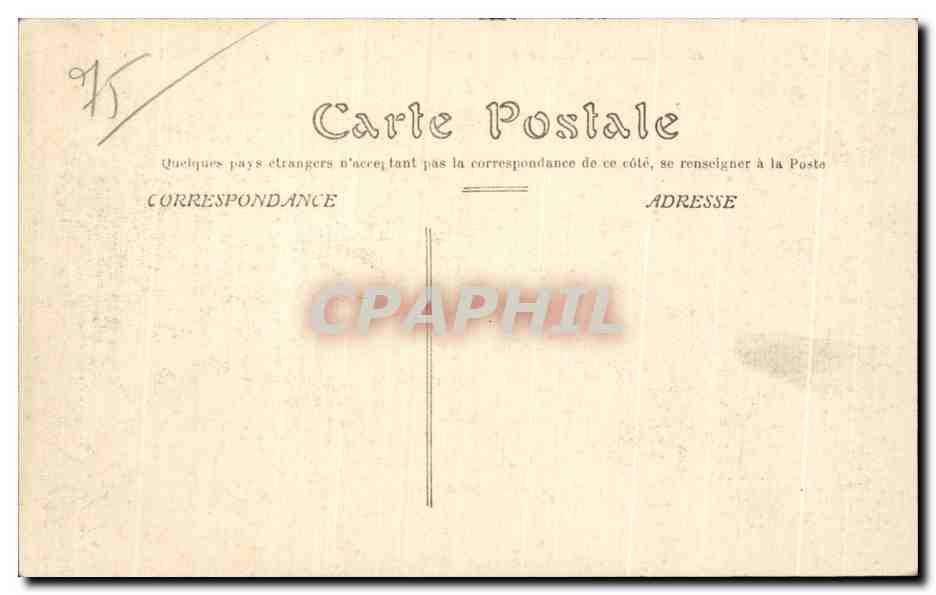 CPA Paris Inonde Cliche 28 Janvier 1910 Le Pont Solferino — Rückseite