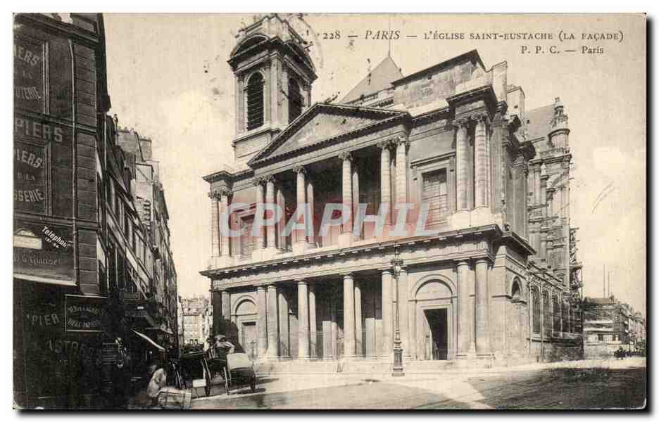 CPA Paris L Eglise Saint Eustache Paris