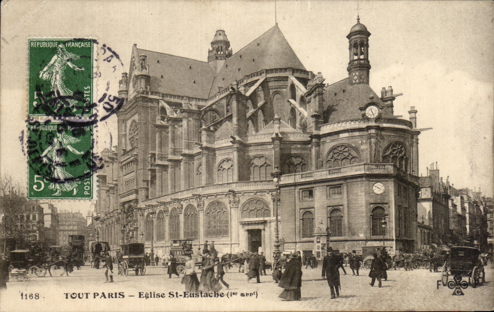 CPA Tout Paris Eglise St Eustache