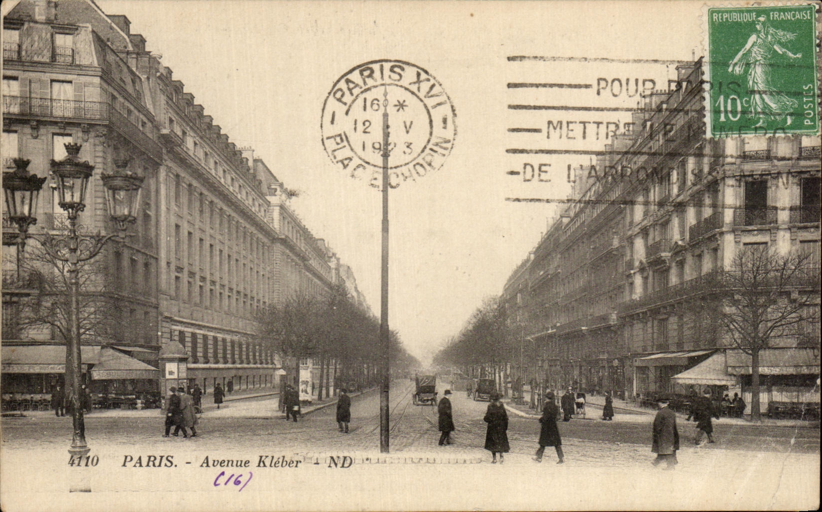 CPA Paris Avenue Kleber