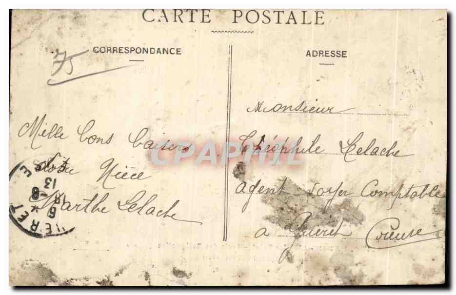 Antike Ansichtskarte Paris Die Kirche Saint Marie des Batignolles Rue Legendre — Rückseite
